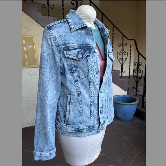 AG Adriano Goldschmied Acid Washed Trucker Jean Jacket EUC/sz M - Picture 8 of 16